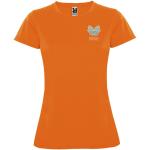 Montecarlo 150 g/m² short sleeve women's sports t-shirt, fluor orange Fluor orange | 2XL