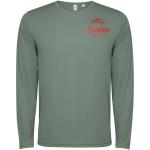 Estoril 125 g/m² long sleeve unisex t-shirt, fern green Fern green | XS
