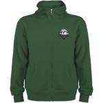 Montblanc unisex full zip hoodie, dark green Dark green | L