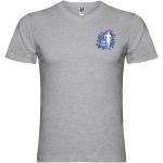 Samoyedo T-Shirt mit V-Ausschnitt für Herren, Grau meliert Grau meliert | L