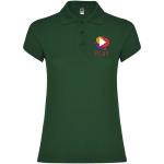 Star short sleeve women's polo, dark green Dark green | L
