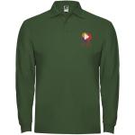 Estrella long sleeve men's polo, dark green Dark green | L