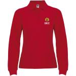 Estrella long sleeve women's polo, red Red | L