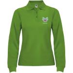 Estrella 220 g/m² long sleeve women's polo, apple green Apple green | L