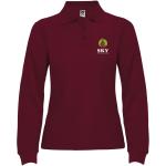 Estrella long sleeve women's polo, garnet Garnet | L