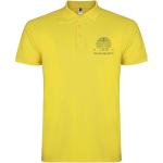 Star short sleeve men's polo, yellow Yellow | L