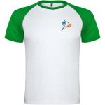 Indianapolis 140 g/m² short sleeve unisex sports t-shirt, fern green/white Fern green/white | L
