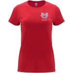 Capri short sleeve women's t-shirt, red Red | L