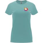 Capri T-Shirt für Damen, Staubiges Blau Staubiges Blau | L