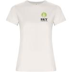 Golden short sleeve women's t-shirt, vintage white Vintage white | L