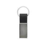 XD Collection Luxury PU keychain RCS recycled zinc alloy Black