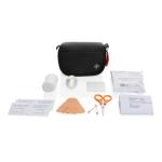 XD Collection Kleines Erste-Hilfe-Set in RCS recycelter Nubuk-PU Tasche Schwarz