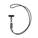 XD Xclusive Terra 60Wduales Ladekabel aus RCS recyceltem PET mit Lanyard Grau/schwarz