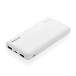 Philips 10.000 mAh Slim Powerbank Weiß