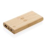 XD Collection Bamboo 8.000 mAh 5W wireless powerbank Brown