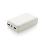 XD Collection RCS standard recycled plastic 10.000 mAh powerbank White