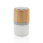 XD Collection 3W farbwechselnder Lautsprecher aus Bambus Weiß