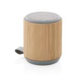 XD Collection Bamboo and fabric 3W wireless speaker Brown