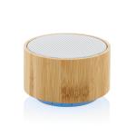 XD Collection RCS recycled plastic and bamboo 3W wireless speaker White