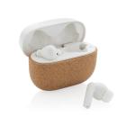 XD Xclusive Oregon RCS recycled plastic and cork TWS earbuds Brown