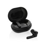 XD Collection RCS standard recycled plastic TWS earbuds Black