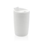 XD Collection GRS Recycled PP tumbler with flip lid White