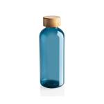 XD Collection GRS rPET Flasche mit Bambus-Deckel Blau