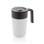 XD Collection GRS recycelte PP und Stainless Steel Tasse mit Griff Weiß