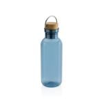 XD Collection GRS rPET Flasche with Bambusdeckel und Griff Blau