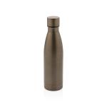XD Collection RCS Recycled stainless steel solid vacuum bottle Brown