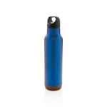 XD Collection Auslaufsichere Vakuum-Flasche mit Kork Blau
