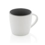 XD Collection Ceramic mug with coloured inner 300ml White/grey