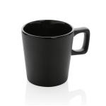 XD Collection Ceramic modern coffee mug 300ml Black/black