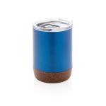 XD Collection Kleine Vakuum-Kaffeetasse aus RCS rSteel & Kork Blau