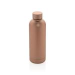 XD Collection Impact stainless steel double wall vacuum bottle Brown