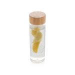XD Collection Infuser bottle with bamboo lid Transparent