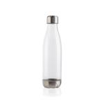 XD Collection Auslaufsichere Trinkflasche mit Stainless-Steel-Deckel Transparent