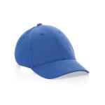 XD Collection Milo AWARE™ recycled heather 6 panel cap 200gr Aztec blue