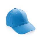 XD Collection Impact 6 panel 280gr Recycled cotton cap with AWARE™ tracer Tranquil blue