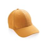 XD Collection Impact 6 panel 280gr Recycled cotton cap with AWARE™ tracer Sundial orange