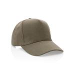 XD Collection Impact 5panel 280gr Recycled cotton cap with AWARE™ tracer Green