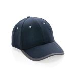 XD Collection Impact AWARE™ Brushed rcotton 6 panel contrast cap 280gr Navy