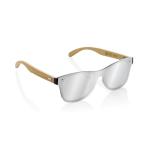 XD Collection Prism Sonnenbrille aus RCS rec. Kunststoff mit Bambusbügeln Braun