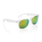 XD Collection Gleam Sonnenbrille aus RCS rec. PC mit verspiegelten Gläsern Weiß