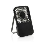 XD Collection Aervina RCS recycled plastic re-chargeable desk fan Black