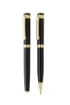 Swiss Peak Luca RCS recycled brass deluxe pen set Black
