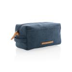 XD Collection Canvas Kulturtasche, PVC-frei Blau