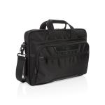 Swiss Peak RPET Voyager RFID 15.6" laptop bag Black