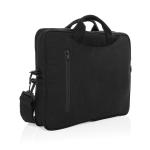 XD Collection Laluka AWARE™ recycled cotton 15.4 inch laptop bag Black