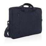 XD Collection Laluka AWARE™ recycled cotton 15.4 inch laptop bag Navy